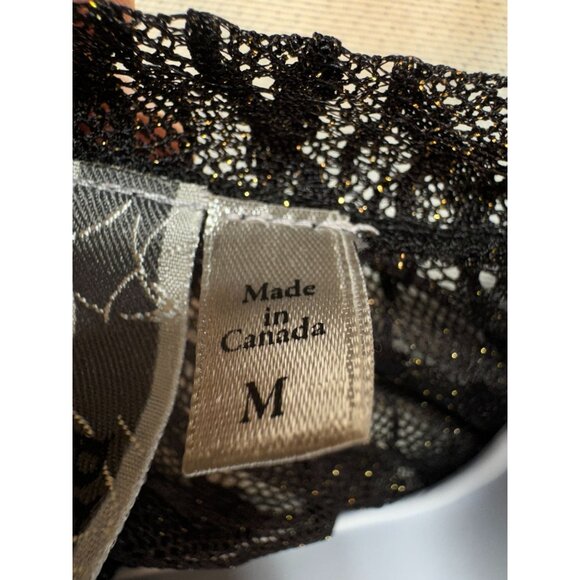 BKE Womens Tunic Cover Up Y2K Top Size M Black Sheer Lace Long Sleeve Whimsigoth - Picture 3 of 11